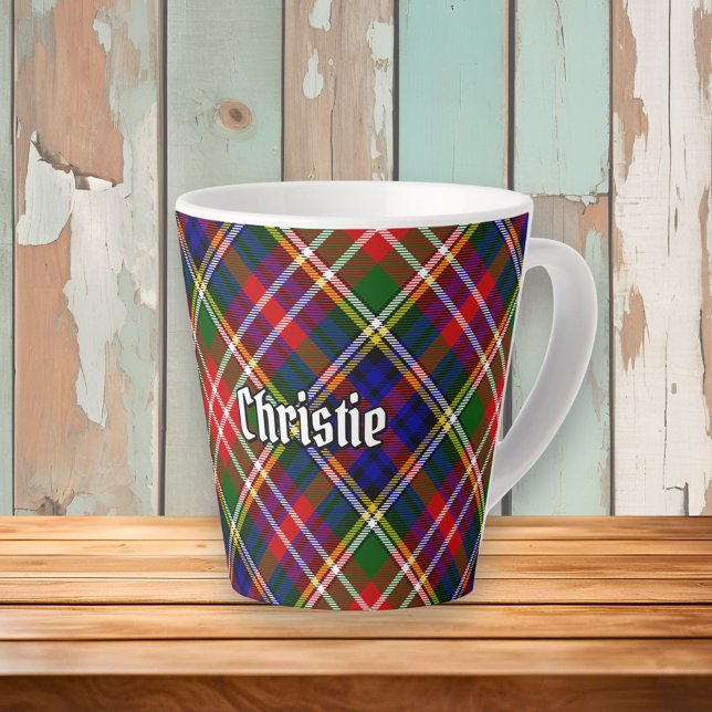 Taza De Café Latte Tartan del Clan Christie (Subido por el creador)