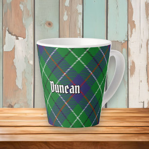 Taza De Café Latte Tartan del Clan Duncan
