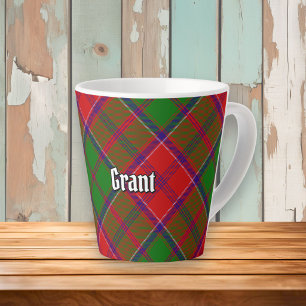 Taza De Café Latte Tartan del clan Grant