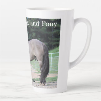 Taza De Café Latte Tasa de latón de pony Highland