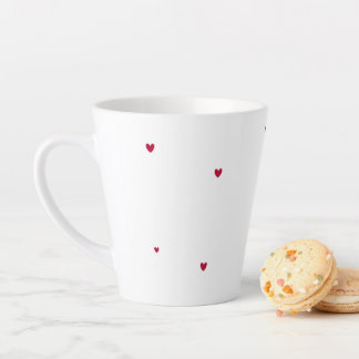 Taza De Café Latte Tasse coeur rouge minimaliste - Tasse Love girly