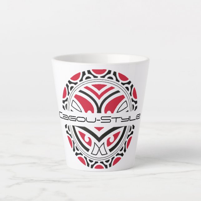 Taza De Café Latte Tasse latte Cagou-Style (Anverso)