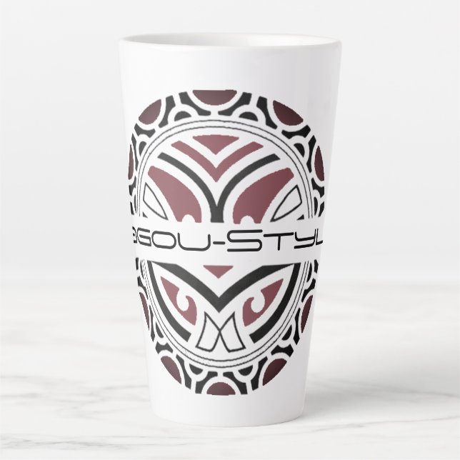 Taza De Café Latte Tasse latte Cagou-Style (Anverso)