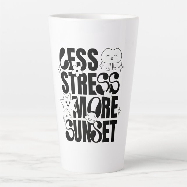 Taza De Café Latte Tasse Latte grande  (Anverso)