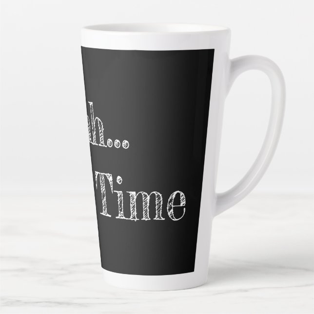 Taza De Café Latte Tasse Latte Time (Derecha)