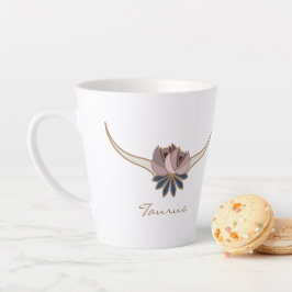 Taza De Café Latte Taurus Zodiac Boho Coffee Mug