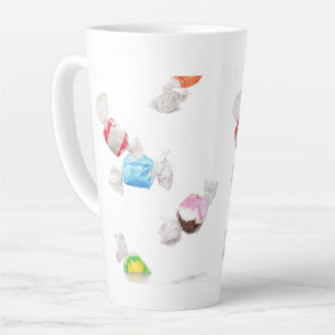 Taza De Café Latte Taza alta de latte LLUVIA DE TAFFY