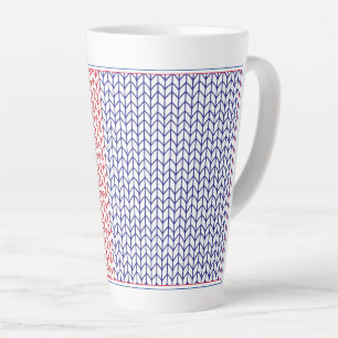 Taza De Café Latte Taza alta para latte AMERICAN KNIT