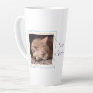 Taza De Café Latte Taza alta para latte AMOR POR LAS MASCOTAS + Texto