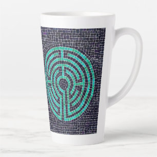 Taza De Café Latte Taza alta para latte LABYRINTH III