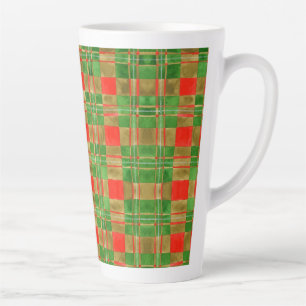 Taza De Café Latte Taza alta para latte MAC GREGOR TARTAN