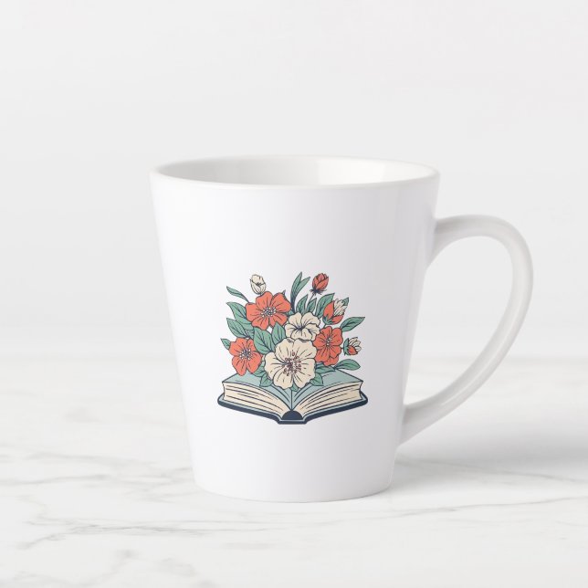 Taza De Café Latte Taza Book Latte (Derecha)