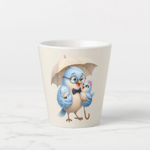 Taza De Café Latte Taza Daddy Bird Latte Regalo Día del Padre