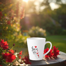 Taza De Café Latte Taza de Amor Latte