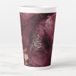 Taza De Café Latte Taza de cerámica para latte Fedora Aubergine Músic