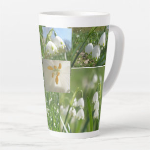 Taza De Café Latte Taza de Collage de Copos de Verano Latte