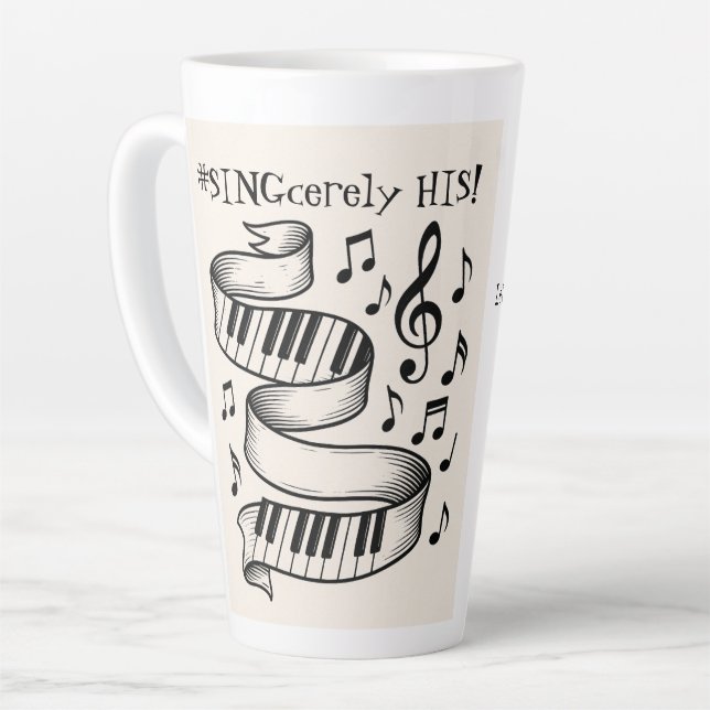 Taza De Café Latte Taza de Latte (Ángulo izquierdo)