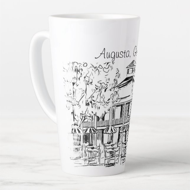 Taza De Café Latte Taza de Latte (Ángulo izquierdo)