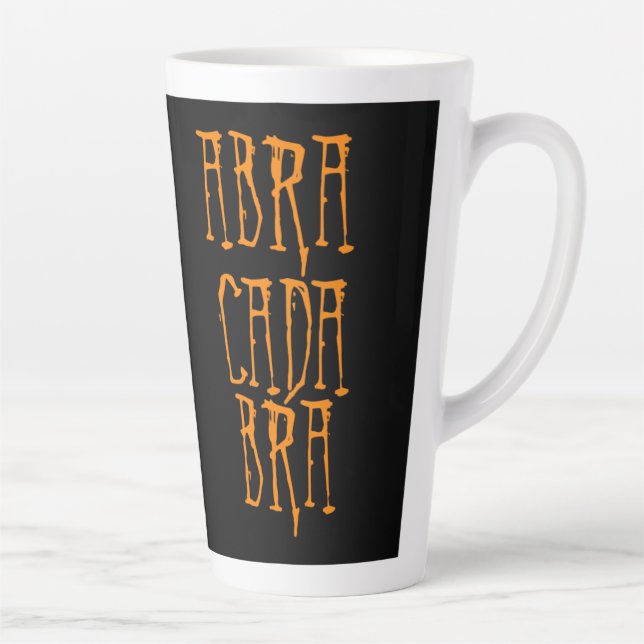 Taza De Café Latte Taza de Latte Abracadabra (Derecha)