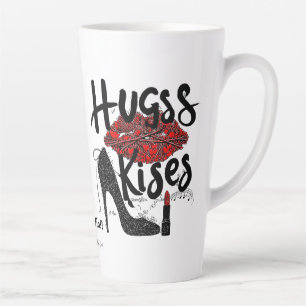 Taza De Café Latte Taza de Latte Abrazos y Besos