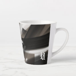 Taza De Café Latte Taza de latte Abstract Home Susurro tierno de la T