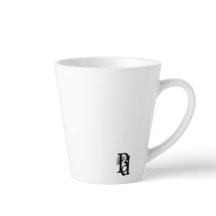 Taza de Latte Abstracta Tendencia Decoración de In