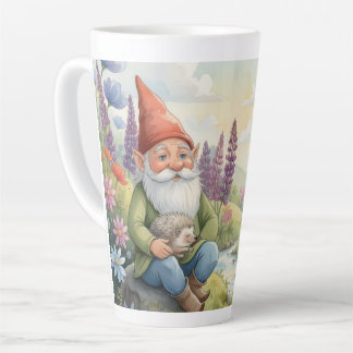 Taza De Café Latte Taza de latte acogedora con temática de cottagecor