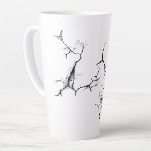 Taza De Café Latte Taza de Latte Agrietada