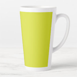 Taza De Café Latte Taza de Latte Amarillo Brillante Minimalista