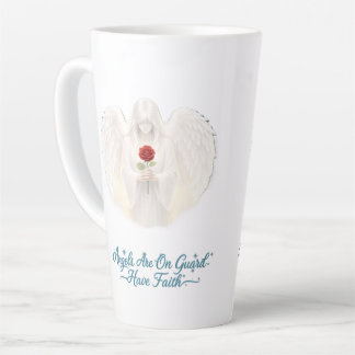Taza De Café Latte Taza de latte AngelicFaith SilverHeart