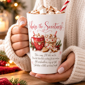 Taza De Café Latte Taza de Latte Comparte la Dulzura 