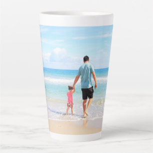 Taza De Café Latte Taza de latte con foto personalizada regalo person