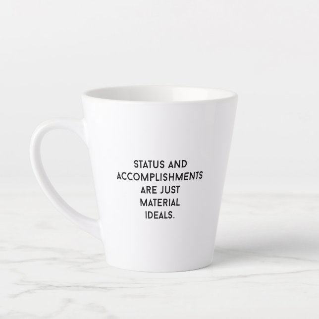 Taza De Café Latte Taza de latte con ideales materiales (Izquierda)