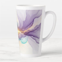 Taza de Latte con Plano de Vida