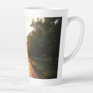 Taza De Café Latte Taza De Latte Con Silueta Mínima