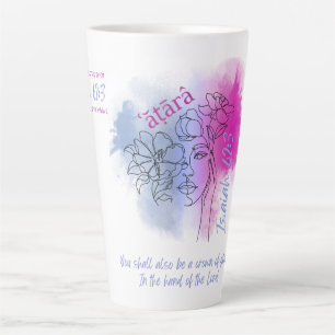 Taza De Café Latte Taza de latte Creado para ser una corona (Isaías 6
