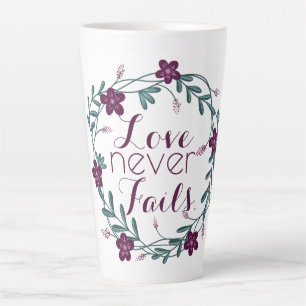 Taza De Café Latte Taza de latte de amor nunca falla