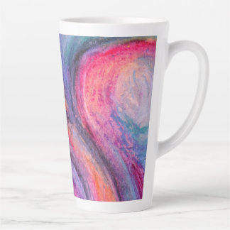 Taza De Café Latte Taza de latte de arte abstracto
