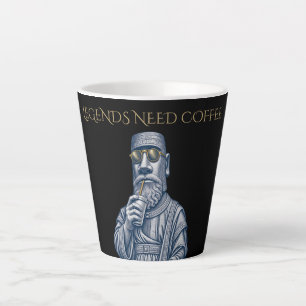 Taza De Café Latte Taza De Latte De Arte Antiguo 'LOS LEGENDARIOS NEC