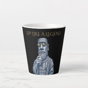 Taza De Café Latte Taza de latte de arte vintage 'Bebe como una leyen