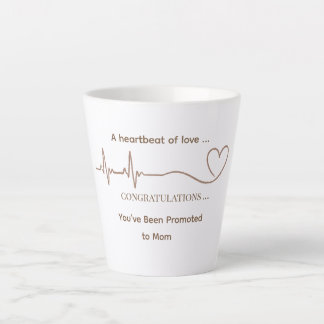 Taza De Café Latte Taza de Latte de Corazón de Mamá Personalizada