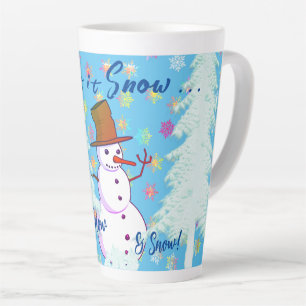 Taza De Café Latte Taza de Latte de Día de Nieve de Bebidas Calientes
