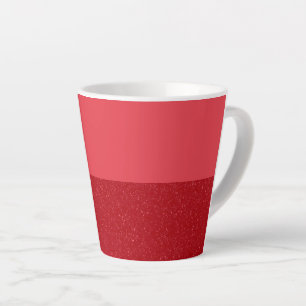 Taza De Café Latte Taza de latte de dos tonos roja tomate personaliza