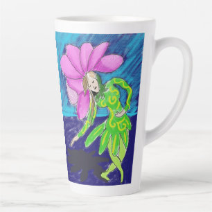 Taza De Café Latte Taza de latte de hada de azúcar y ciruela