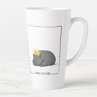 Taza De Café Latte Taza de latte de hipopótamo pigmeo bebé