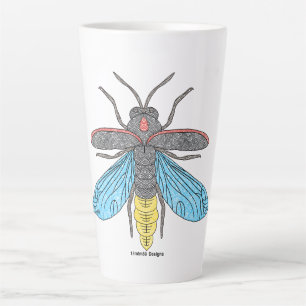 Taza De Café Latte Taza de latte de luciérnaga