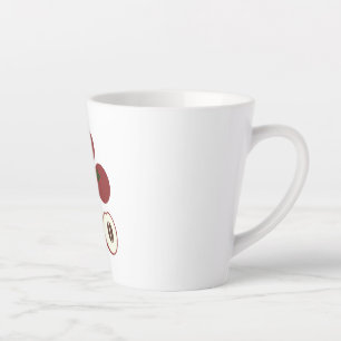 Taza De Café Latte Taza de latte de manzana de terciopelo