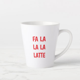 Taza De Café Latte Taza de latte de Navidad