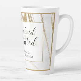 Taza De Café Latte Taza de Latte de Reconocimiento | Regalo Elegante 