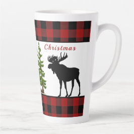 Taza De Café Latte Taza de Latte de Reno Navideño